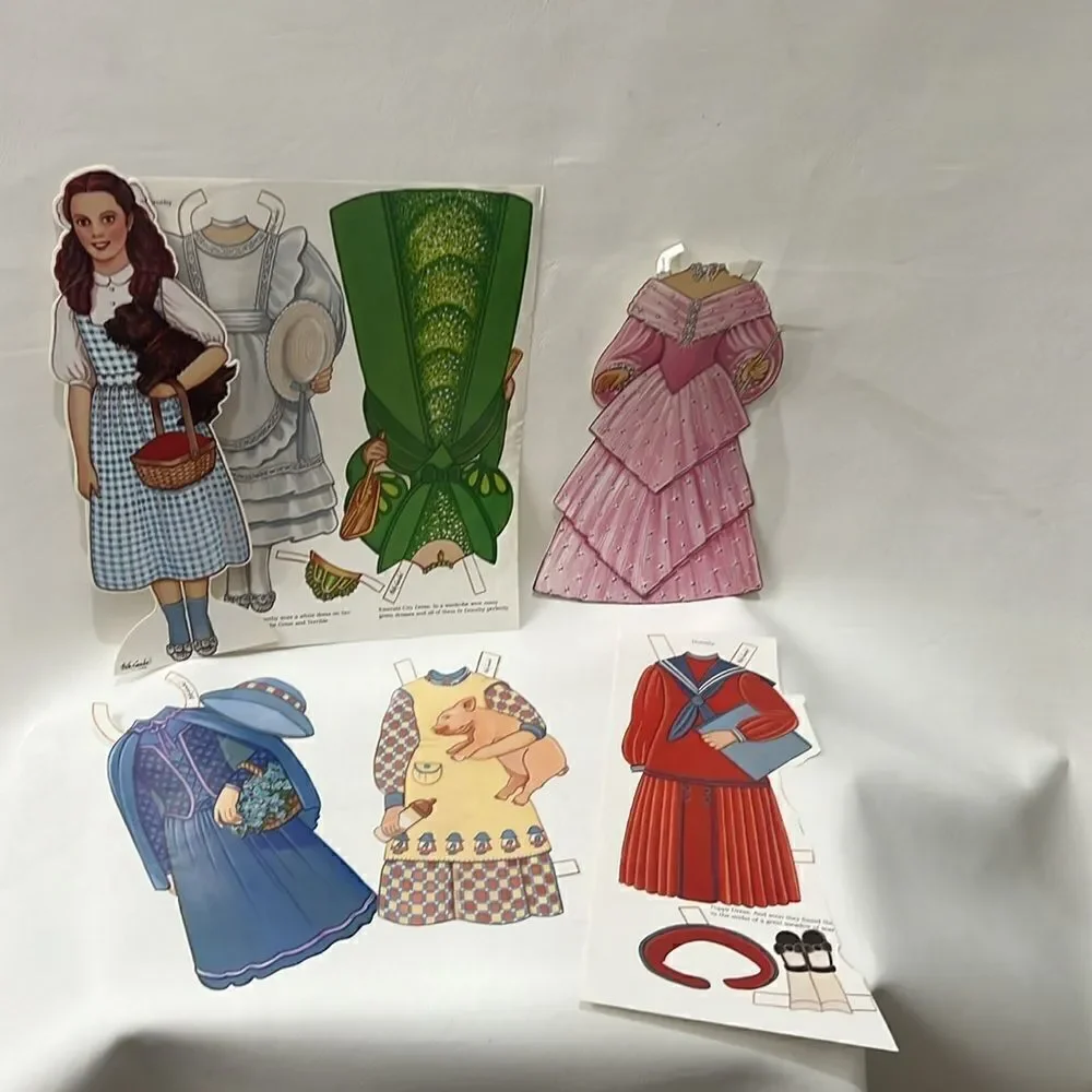 Dorothy Visits Oz A Paper Doll By Peck Gande Tin Man Scarecrow Lion Wizard Of Oz